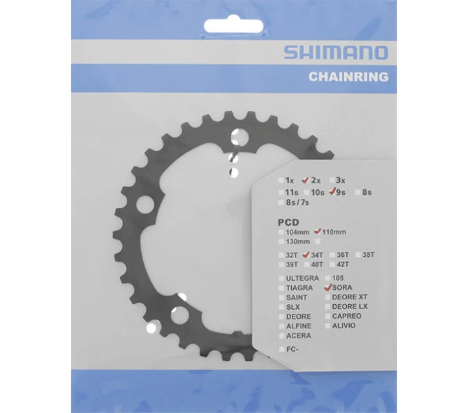 Shimano Kettenblatt SORA FC-3550 34 Zähne für KSR Schwarz