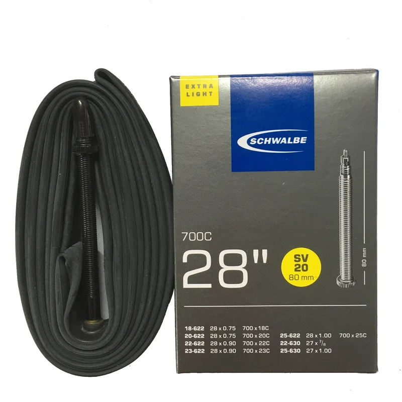 Schwalbe 700x18-25c 80mm 700c Presta Valve Bike Inner Tube