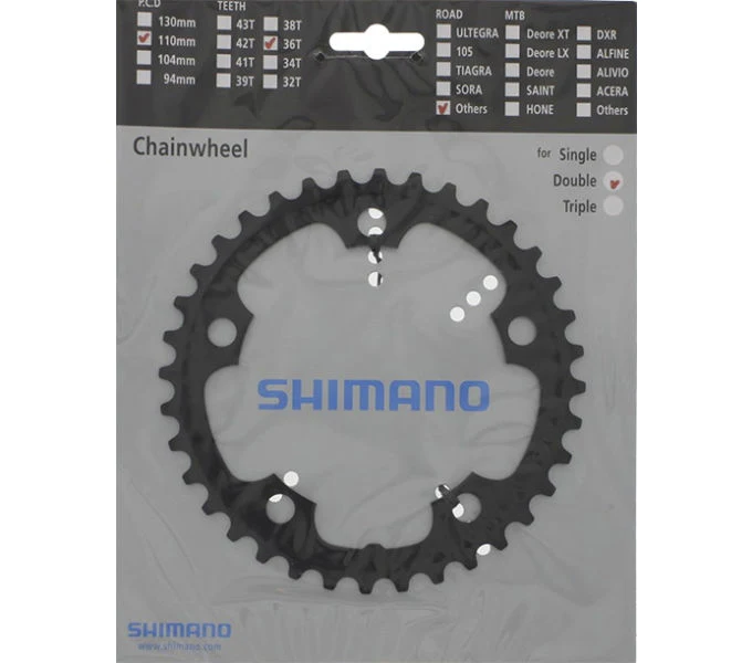 Shimano Kettenblatt FC-CX50 36 Zähne Schwarz