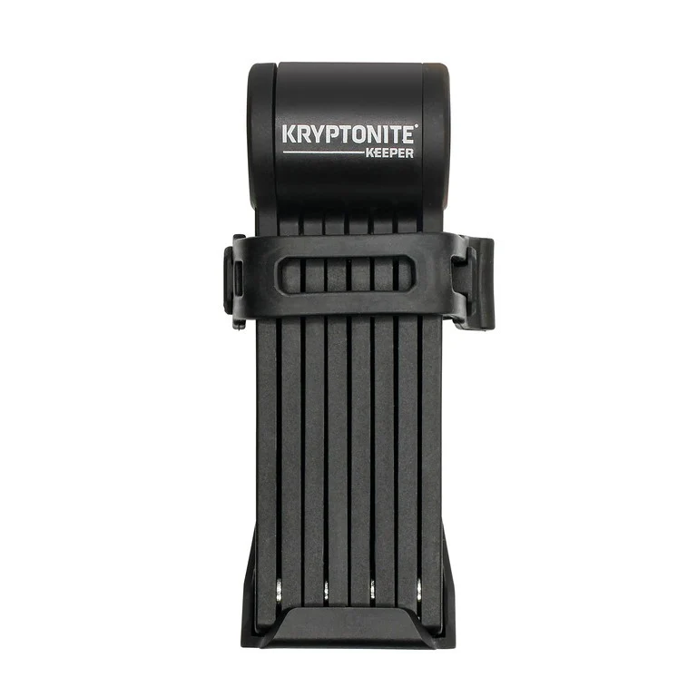 Kryptonite Länge 80cm,2,5mm Stahlgl.,sw,2 Schlüssel Faltreifenschloss Kryptonite Keeper Mini