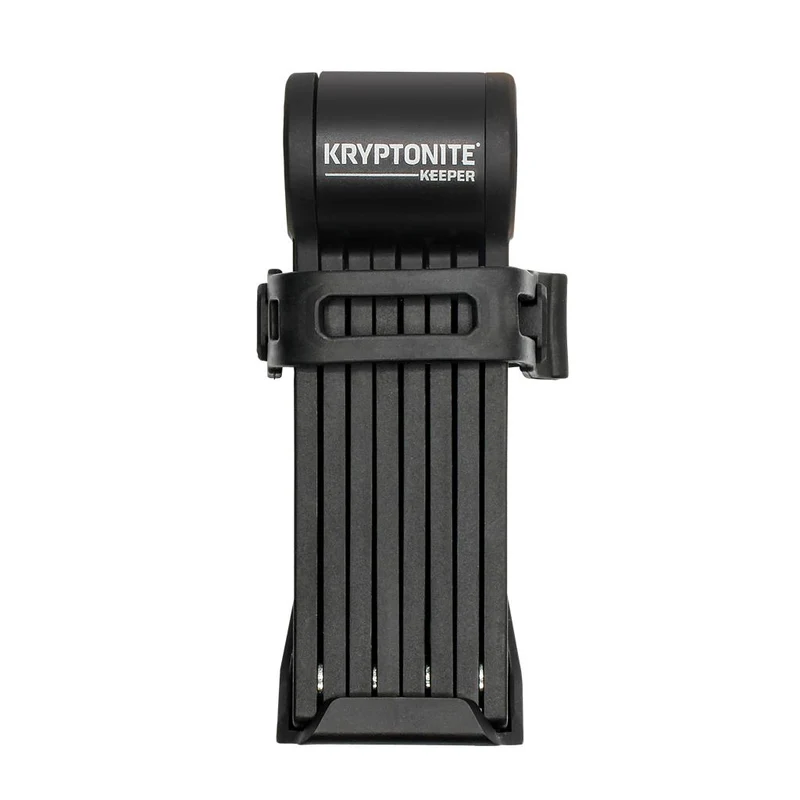 Kryptonite Länge 80cm,2,5mm Stahlgl.,sw,2 Schlüssel Faltreifenschloss Kryptonite Keeper Mini