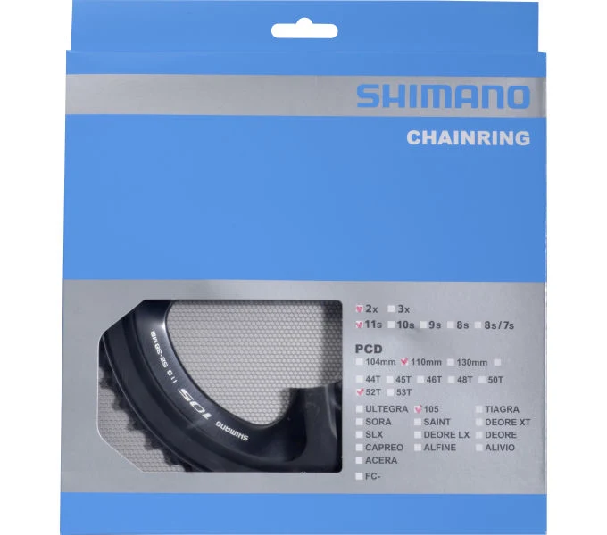 Shimano Kettenblatt 105 FC-5800 52 Zähne Schwarz