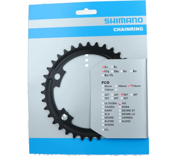 Shimano Kettenblatt 105 FC-5800 36 Zähne Schwarz