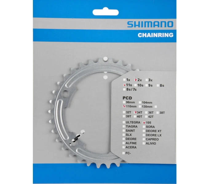 Shimano Kettenblatt 105 FC-5800 34 Zähne Silber