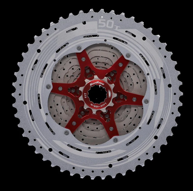 Sunrace Zahnkranz-Kassette SunRace CSMZ90 12-fach,11-50 Zähne,metallic