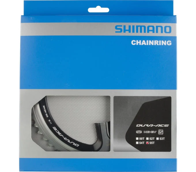 Shimano Kettenblatt DURA-ACE FC-9000 55 Zähne Silber/Schwarz