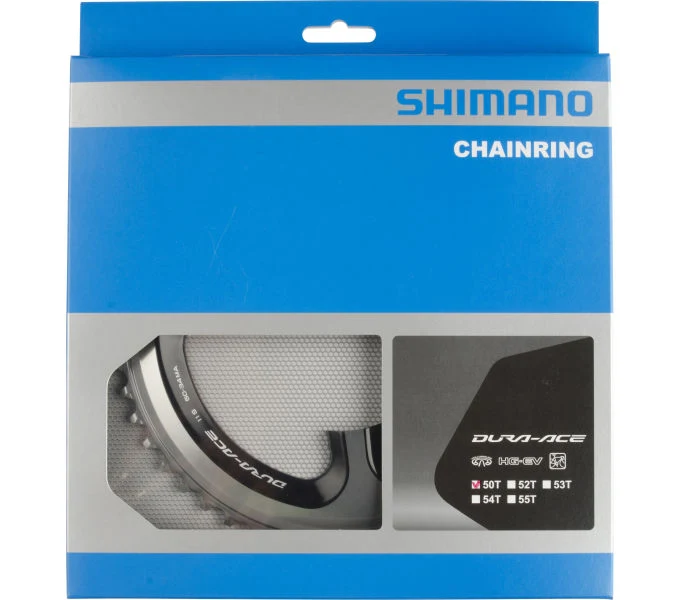 Shimano Kettenblatt DURA-ACE FC-9000 50 Zähne Silber/Schwarz