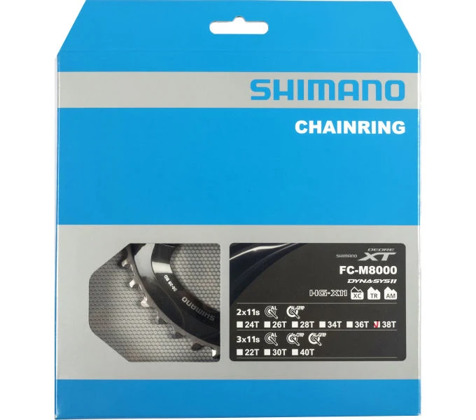 Shimano Kettenblatt DEORE XT FC-M8000 38 Zähne