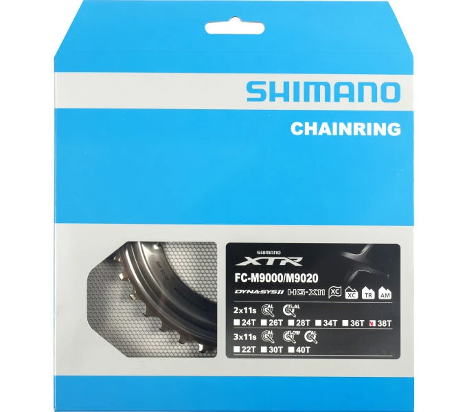 Shimano Kettenblatt XTR FC-M9000, FC-M9020 38 Zähne (AW)
