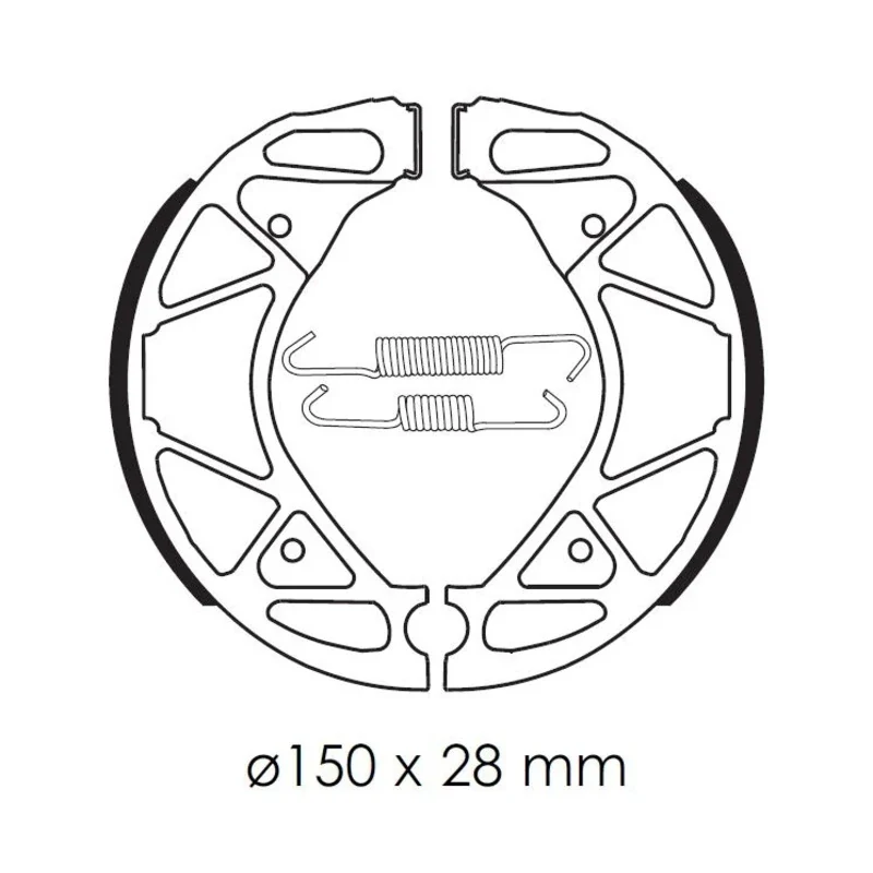 Bremsbacken TECNIUM BA209 Organisch