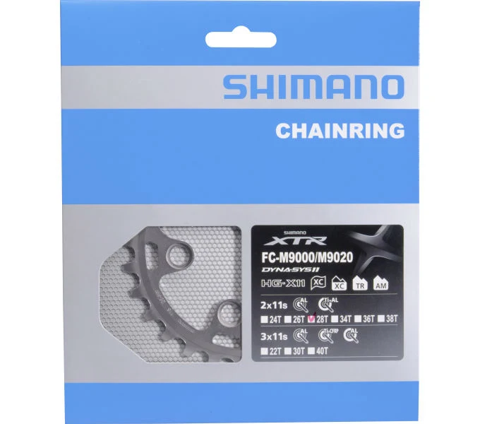 Shimano Kettenblatt XTR FC-M9000, FC-M9020 28 Zähne