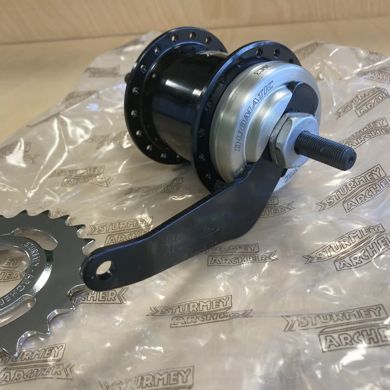 Sturmey Archer S2 KickShift 36H Coaster Brake 2 Speed Internal Geared Hub