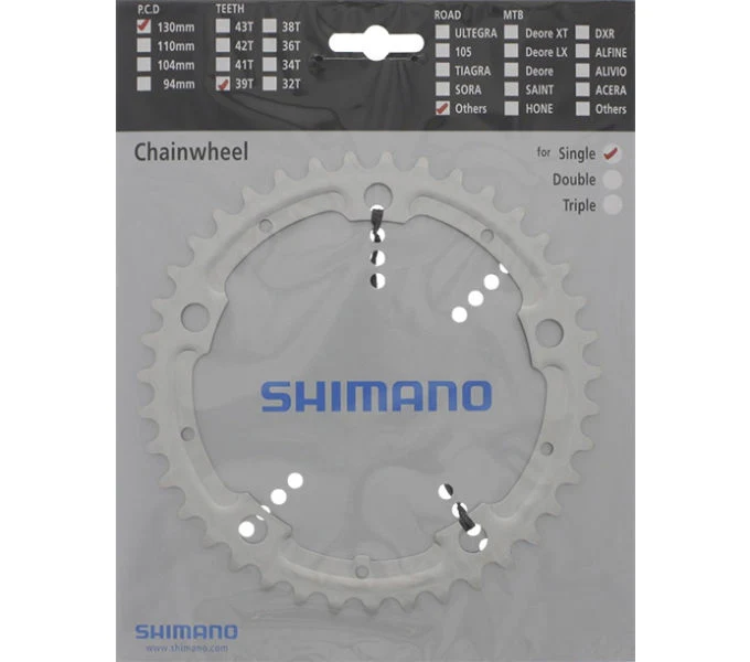 Shimano Kettenblatt ALFINE FC-S500 39 Zähne für KSR Außen Silber