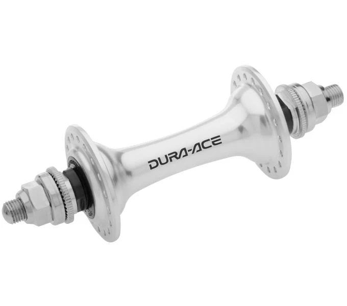 Shimano Vorderradnabe DURA-ACE TRACK HB-7710 32 Loch Vollachse m. Muttern Silber