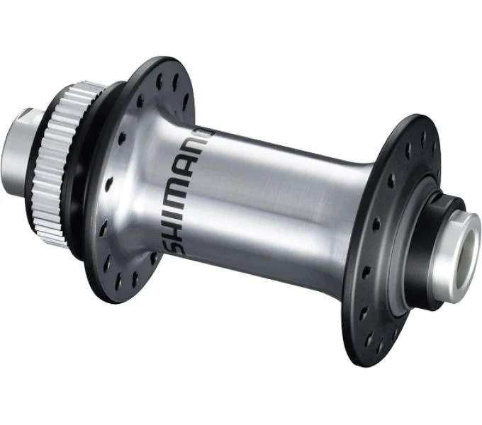 Shimano Vorderradnabe HB-RS770 Center-Lock 28 Loch Steckachse E-Thru 100x12 mm Silber