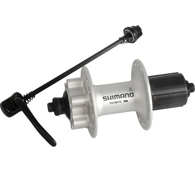 Shimano Hinterradnabe FH-M475 6-Loch 32 Loch 135 mm Silber