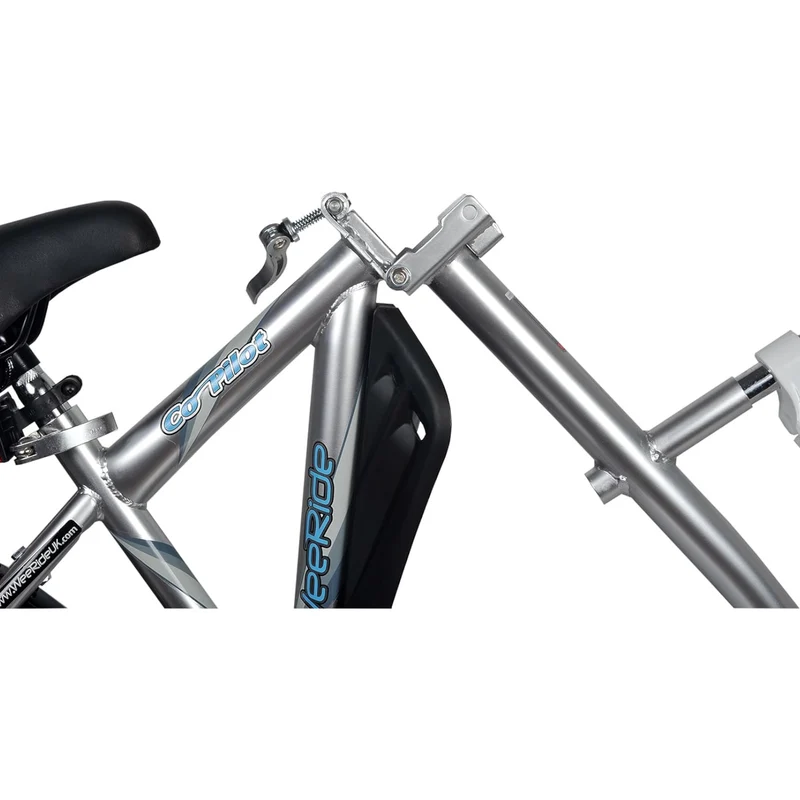 WeeRide Co Pilot Tag a Long Silver Bike Child Trailer