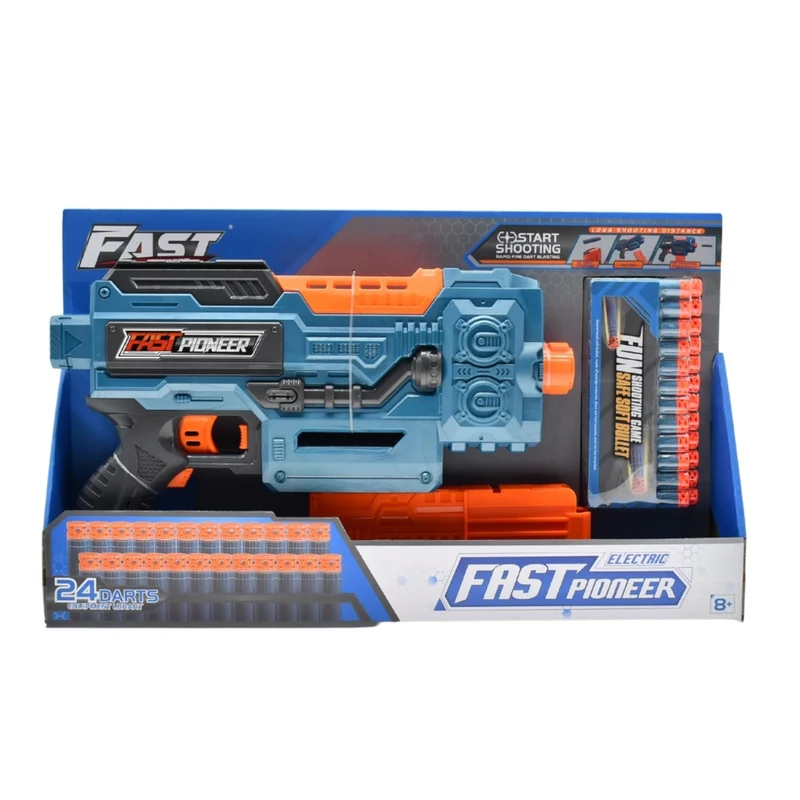 Fast Pioneer Electric Magazine Indoor Toy Soft Bullet Toy Gun