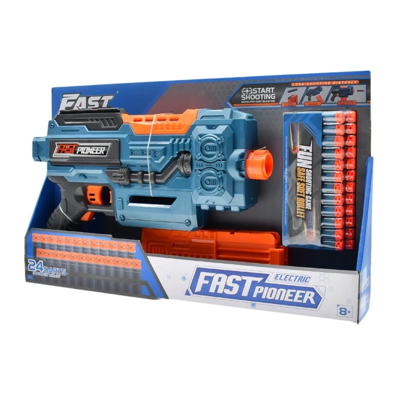 Fast Pioneer Electric Magazine Indoor Toy Soft Bullet Toy Gun