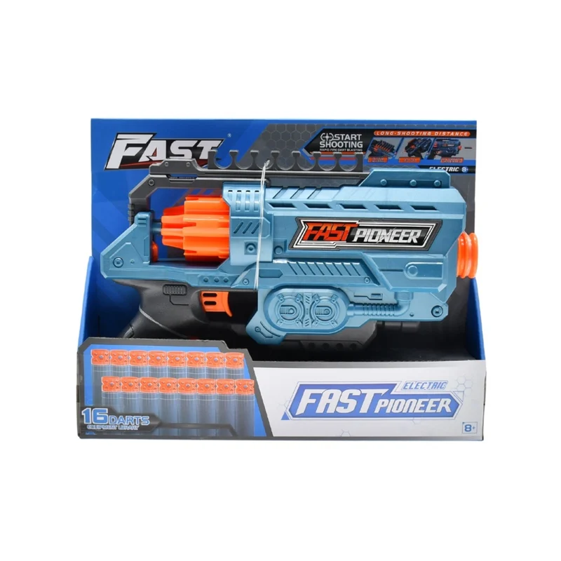 Fast Pioneer Electric Rotator Indoor Toy Soft Bullet Toy Gun