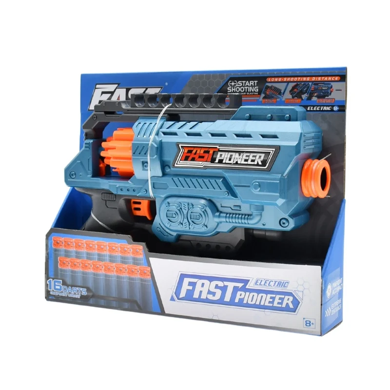 Fast Pioneer Electric Rotator Indoor Toy Soft Bullet Toy Gun