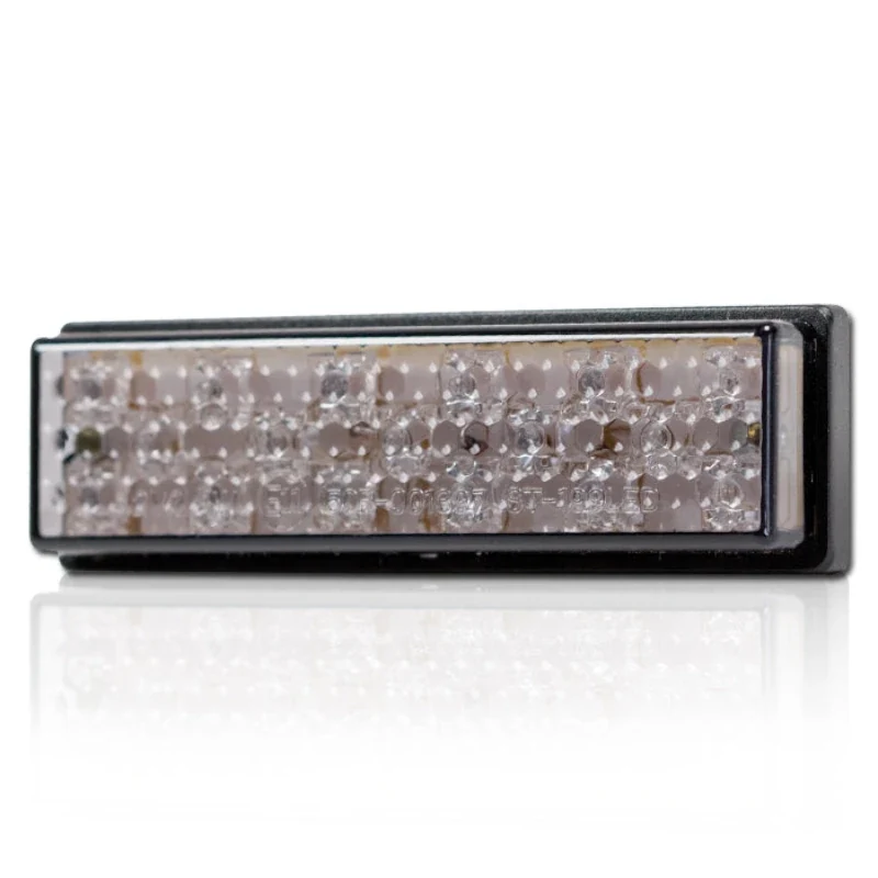 LED-Rücklicht Superflat 2 schwarz, Getönt, Selbstklebend, 96x28 mm, E-geprüft