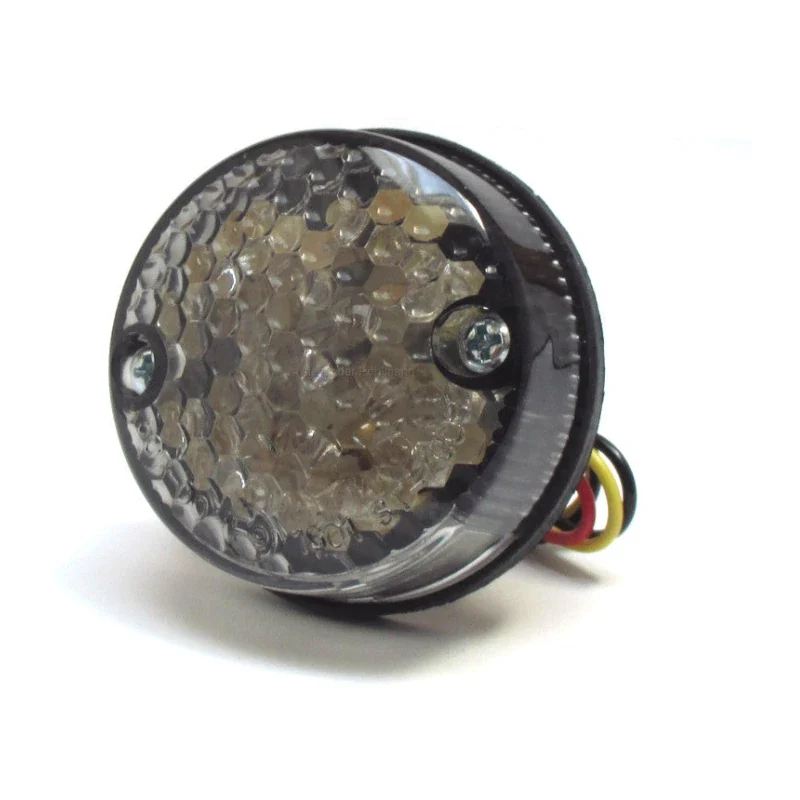 LED-Rücklicht Rund, Ø 60 mm, mit KZL, E-geprüft, Gummiabdeckung