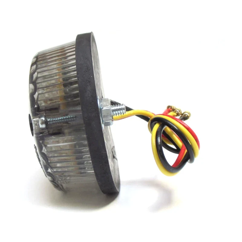 LED-Rücklicht Rund, Ø 60 mm, mit KZL, E-geprüft, Gummiabdeckung