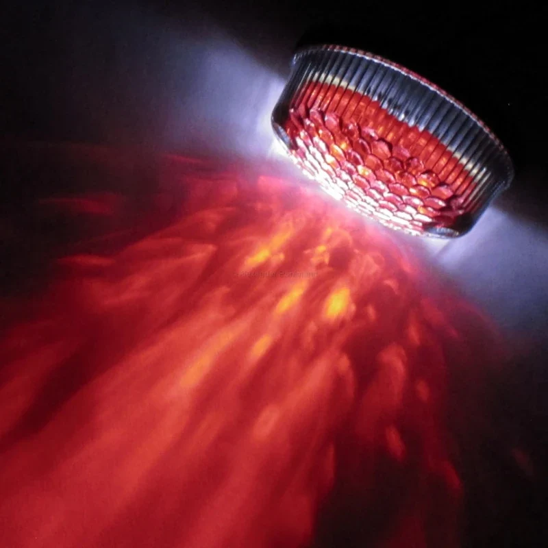 LED-Rücklicht Rund, Ø 60 mm, mit KZL, E-geprüft, Gummiabdeckung
