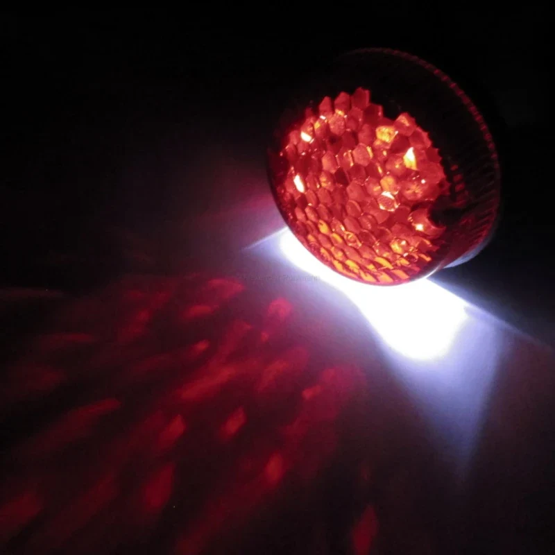 LED-Rücklicht Rund, Ø 60 mm, mit KZL, E-geprüft, Gummiabdeckung