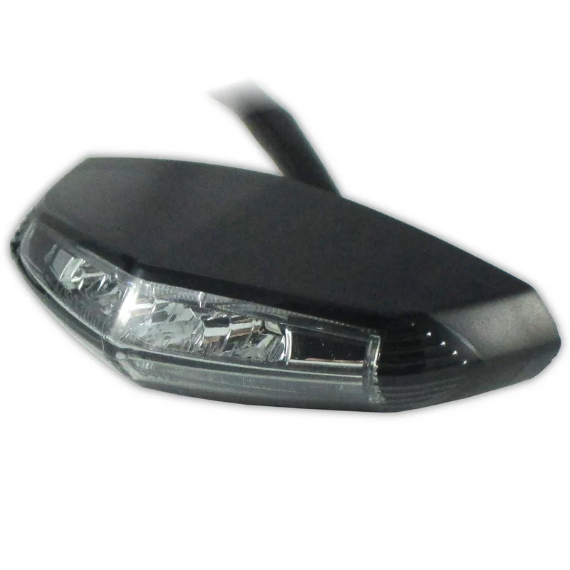 LED-Rücklicht GT-01 schwarz, Getönt, 87x21,5 mm, mit KZL, E-geprüft, 12V/0,8W