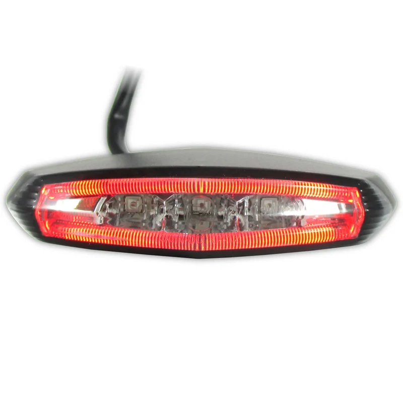 LED-Rücklicht GT-01 schwarz, Getönt, 87x21,5 mm, mit KZL, E-geprüft, 12V/0,8W