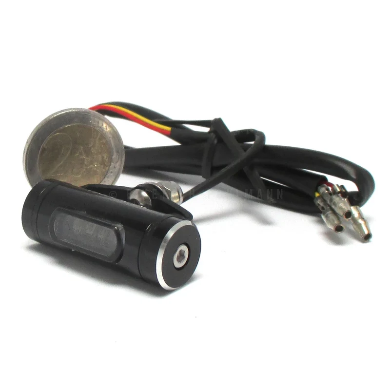 LED-Rücklicht Highsider Conero-T1 schwarz, Getönt, 40x15 mm, E-geprüft, 12V/0,1W