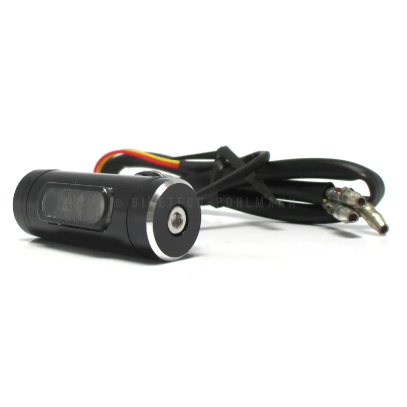 LED-Rücklicht Highsider Conero-T1 schwarz, Getönt, 40x15 mm, E-geprüft, 12V/0,1W