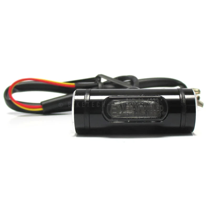 LED-Rücklicht Highsider Conero-T1 schwarz, Getönt, 40x15 mm, E-geprüft, 12V/0,1W