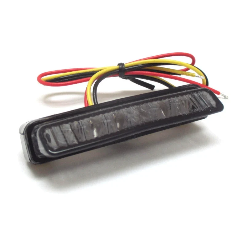 LED-Rücklicht Blade schwarz, Getönt, 78x16 mm, E-geprüft, 12V/0,2W