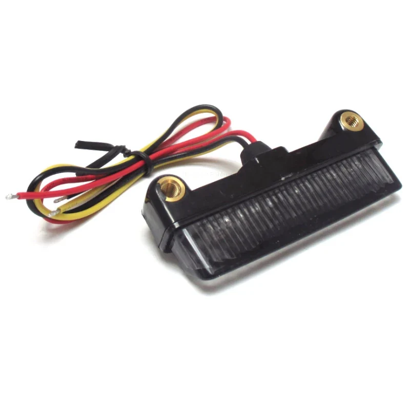 LED-Rücklicht Blade schwarz, Getönt, 78x16 mm, E-geprüft, 12V/0,2W