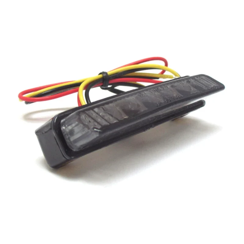 LED-Rücklicht Blade schwarz, Getönt, 78x16 mm, E-geprüft, 12V/0,2W