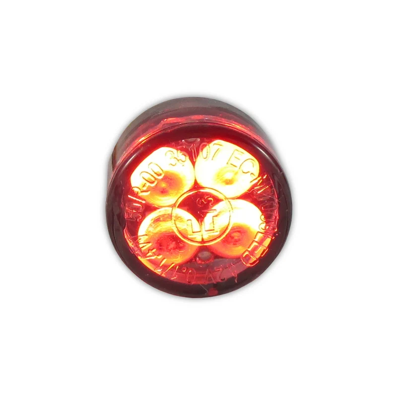 LED-Einbaurücklicht Progress-Line Zero, Getönt, Ø 16 mm, E-geprüft, 12V/0,1W
