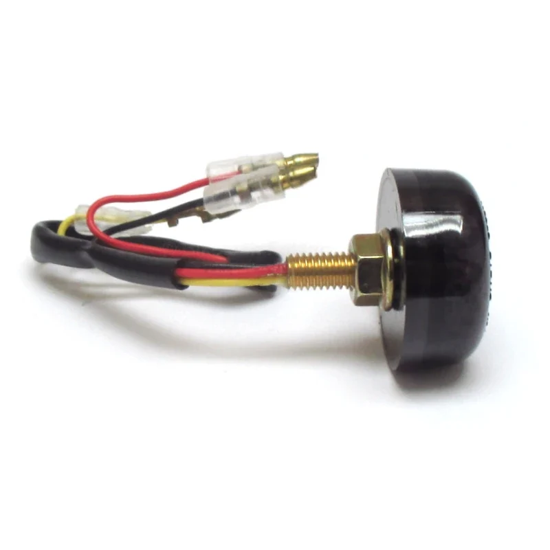 LED-Rücklicht Trenta schwarz, Getönt, Ø 30 mm, M6, E-geprüft, 12V/1W