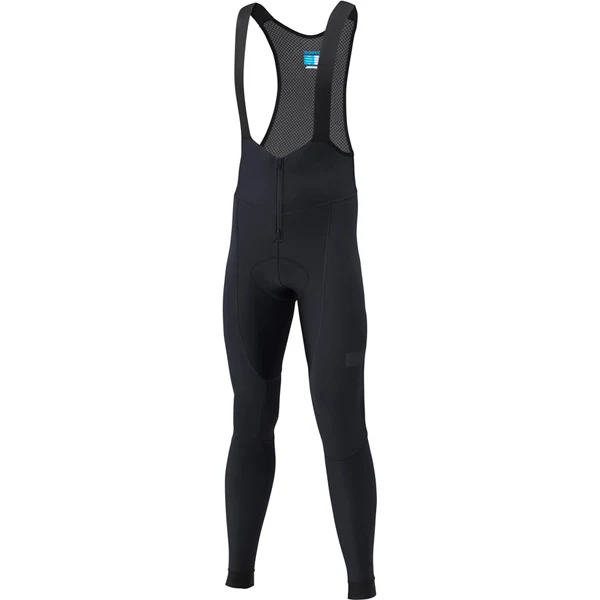 Shimano Men's Evolve Wind Cycling Bib-Tights - Large - Black