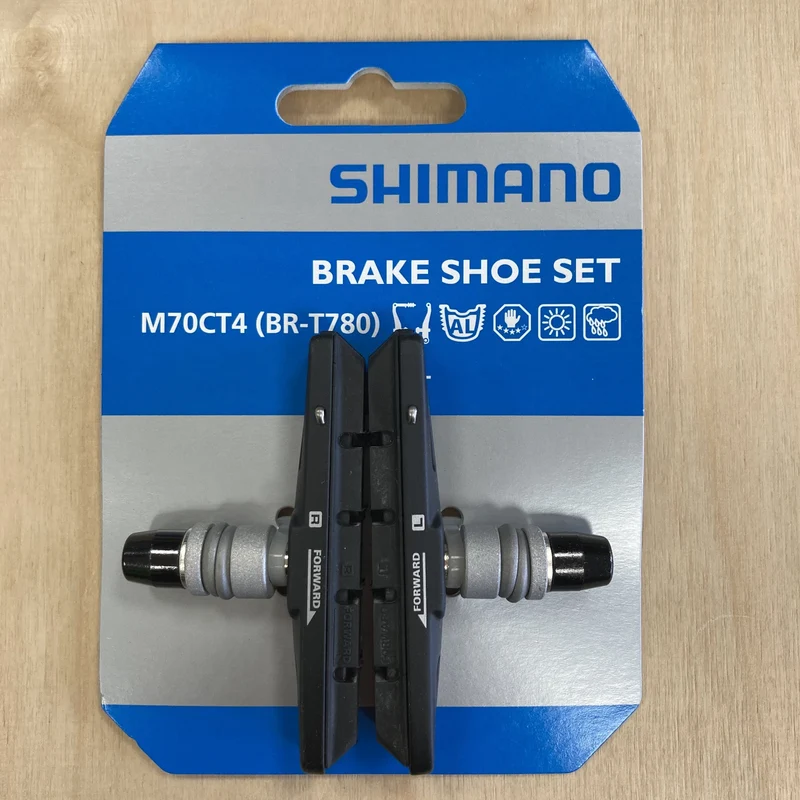 Shimano Deore BR-T610-L M70CT4 Cartridge V-Brake Replacement Pads - Pair - Black