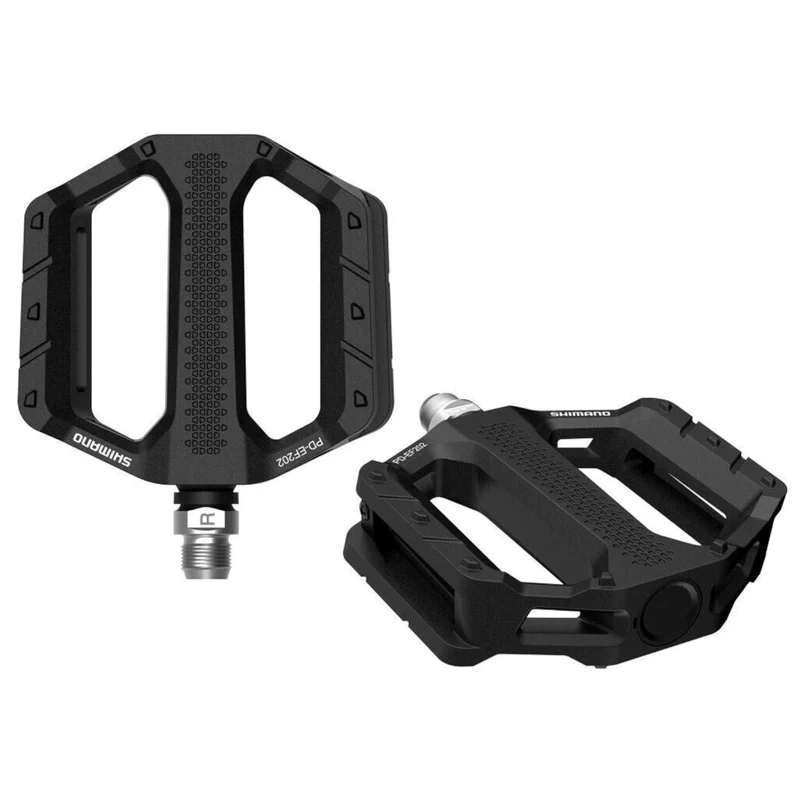 Shimano PD-EF202 Flat Pedals 9/16 - Black - Pair