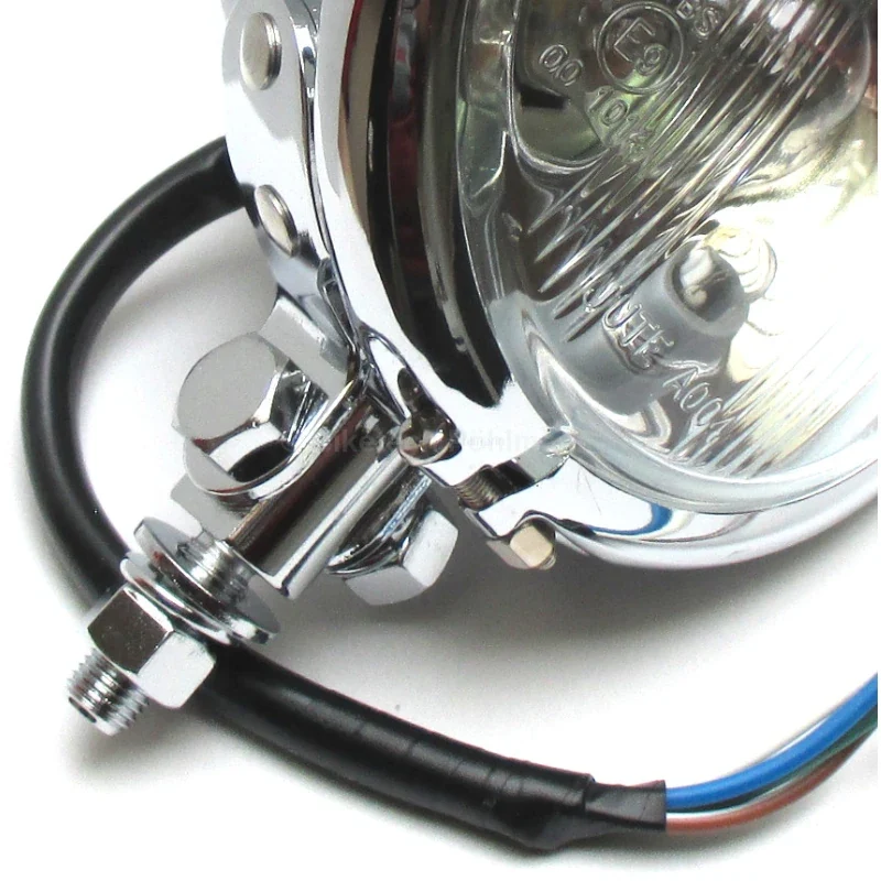 Scheinwerfer 4 1/2 Zoll Mini Bates-Style Bilux, M10, Klar, E-geprüft