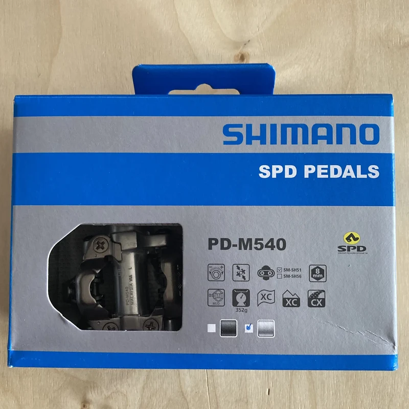 Shimano PD-M540 SPD MTB Pedals - Pair - Silver
