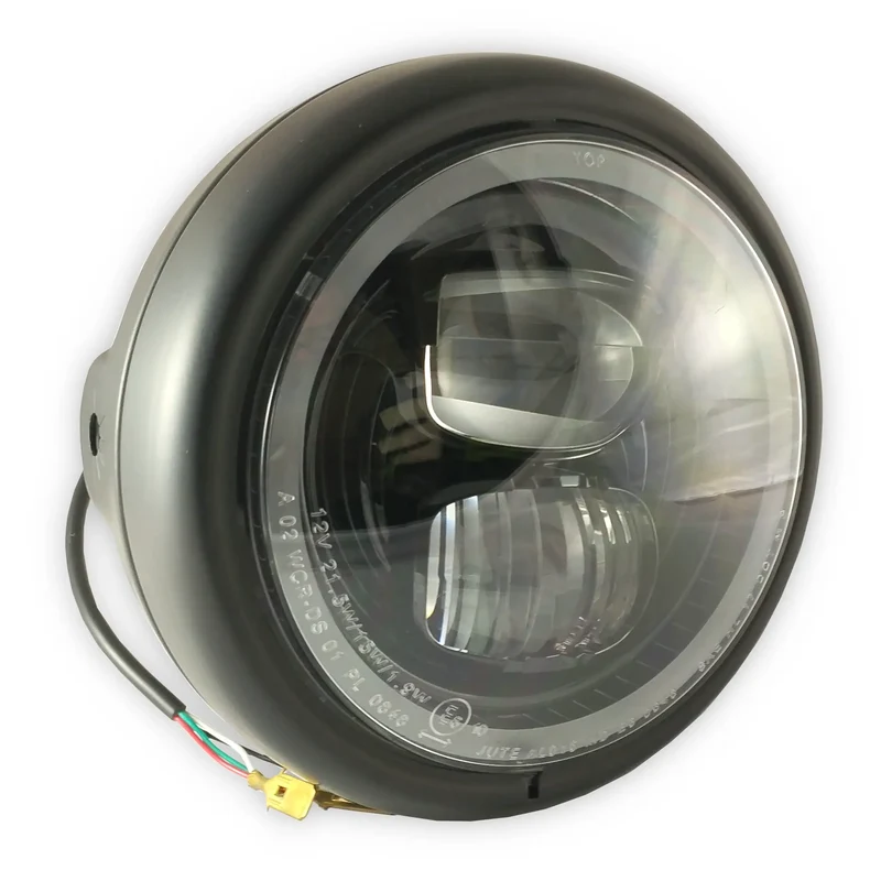 LED-Scheinwerfer 5 3/4 Zoll Pearl, M8 seitlich, Klar, E-geprüft
