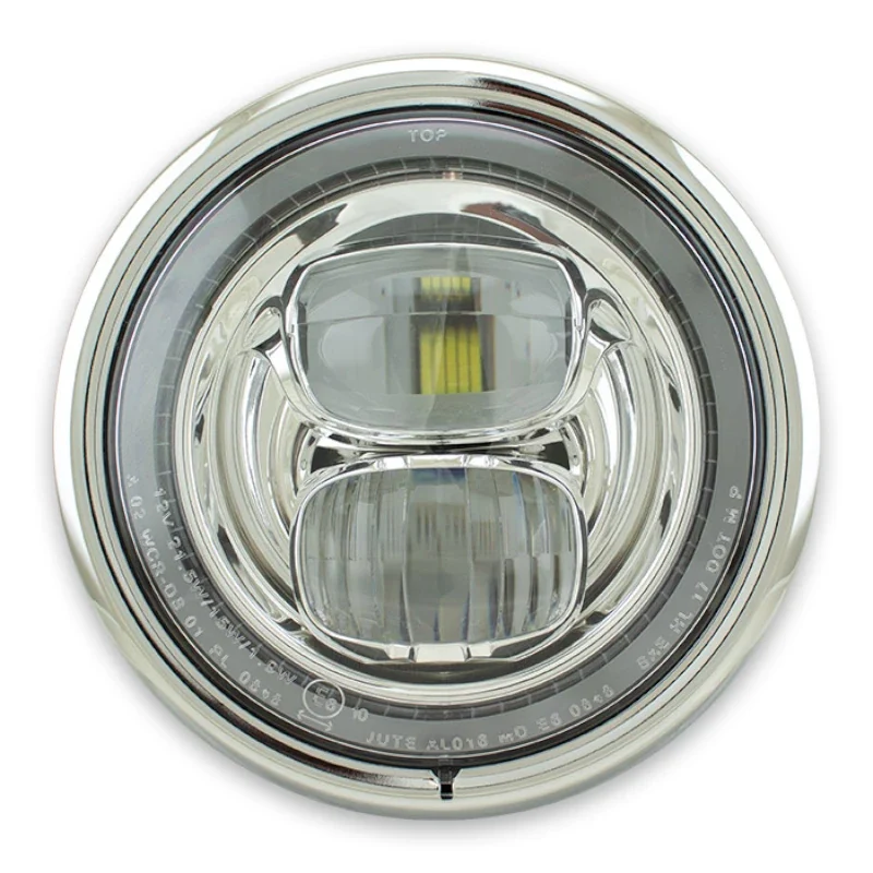 LED-Scheinwerfer 5 3/4 Zoll Pearl, M8 seitlich, Klar, E-geprüft