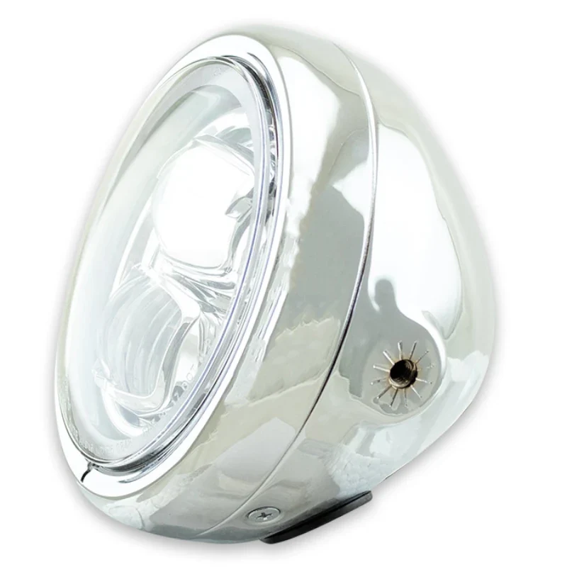 LED-Scheinwerfer 5 3/4 Zoll Pearl, M8 seitlich, Klar, E-geprüft