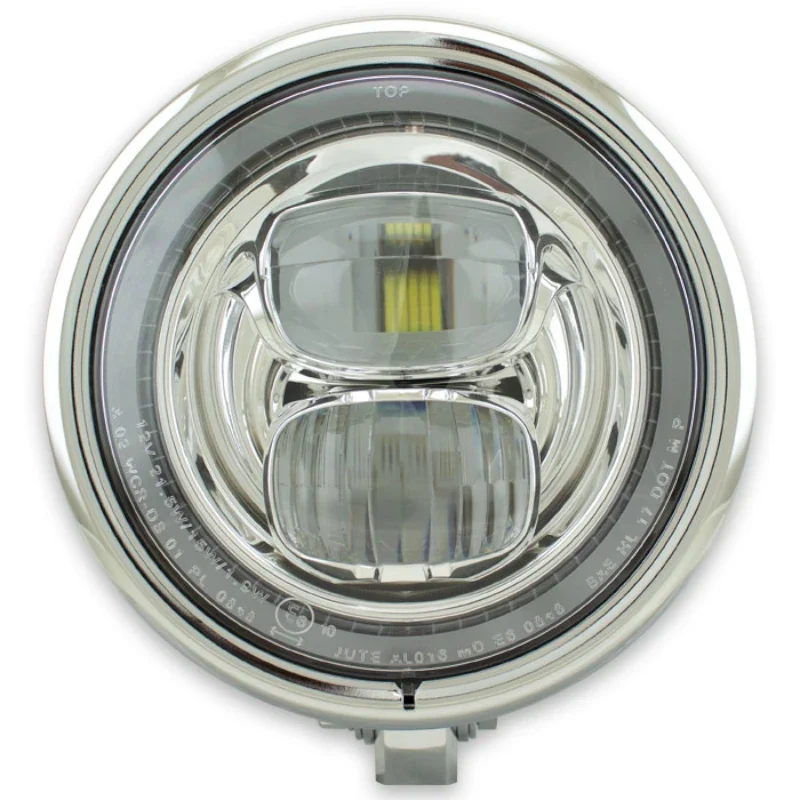 LED-Scheinwerfer 5 3/4 Zoll Pearl, M10 unten, Klar, E-geprüft