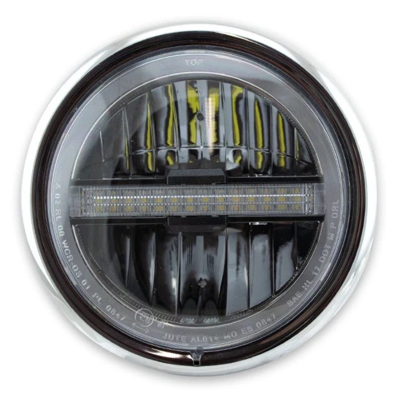 LED-Scheinwerfer 5 3/4 Zoll Horizon, M8 seitlich, Klar, E-geprüft